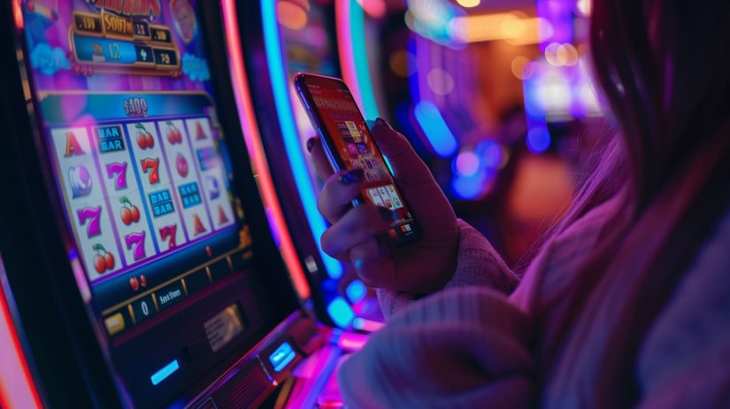 Diamond Empire slot game interface on suster mobile app showing reels and bet controls